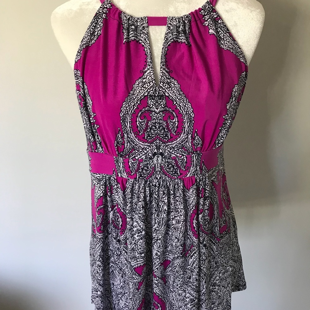 INC silky purple dressy tank top. Size L.